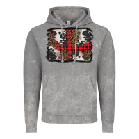 Cloud Rock Christmas red plaid background Vintage Hoodie - BarkalooDesign