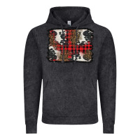 Christmas Red Plaid Background Vintage Hoodie | Teevron