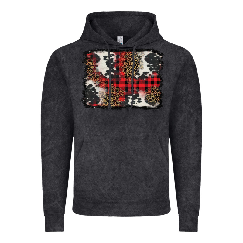 Christmas Red Plaid Background Vintage Hoodie by BarkalooDesign | Teevron