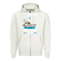 Oatmeal Heather Oh Ship, It's My Birthday Zipper Hoodie - Bettercallsaul