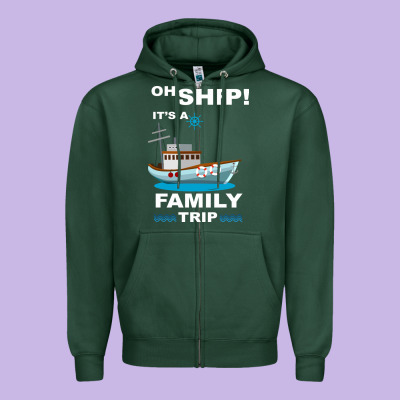 Oh Ship, It's My Birthday Zipper Hoodie Designed By Bettercallsaul