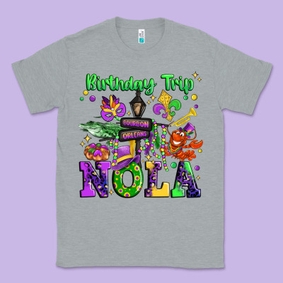 Birthday Trip Nola Classic Tee Designed By Jahusdesignshop