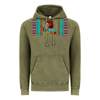 Vintage Olive texas chica skull with bandana Vintage Hoodie - Jasminsmagicworld