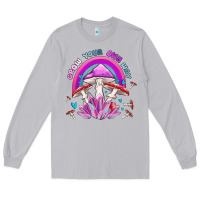 Moon Dust grow your own way crystal and mushroom Long Sleeve Tee - MaliasSmallBusiness