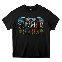 Black summer nana Heavy Core Tee - CowhideDigitalArt