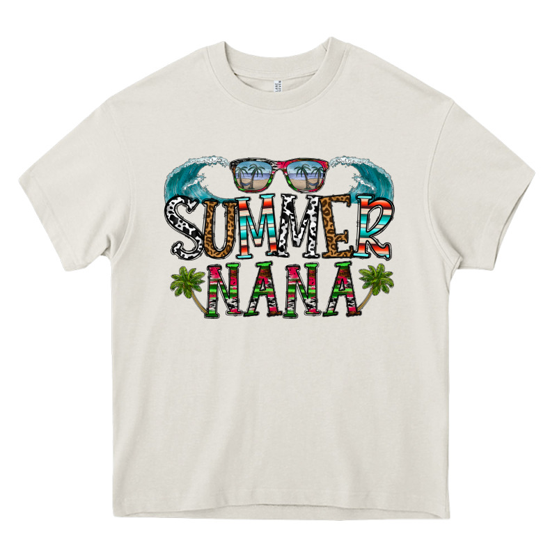 Summer Nana Heavy Core Tee by CowhideDigitalArt | Teevron