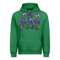 Emerald Western Truck Hello Fourth Of July America Urban Hoodie - FaDigitalArtStudio