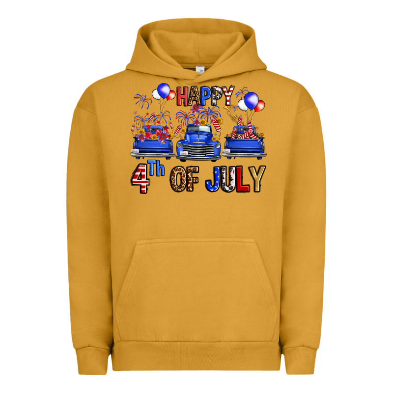Western Truck Hello Fourth Of July America Urban Hoodie by FaDigitalArtStudio | Teevron