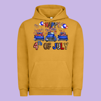 Western Truck Hello Fourth Of July America Urban Hoodie Designed By Fadigitalartstudio