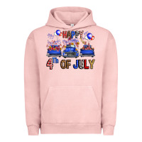 Pigment Salmon Western Truck Hello Fourth Of July America Urban Hoodie - FaDigitalArtStudio