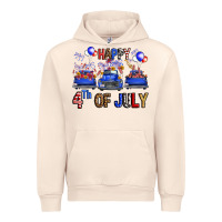 Sandshell Western Truck Hello Fourth Of July America Urban Hoodie - FaDigitalArtStudio