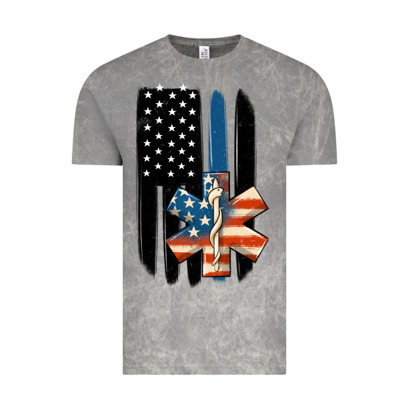 Ems American Flag Vintage Tee by MaliasSmallBusiness | Teevron