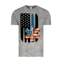 Cloud Rock ems american flag Vintage Tee - MaliasSmallBusiness