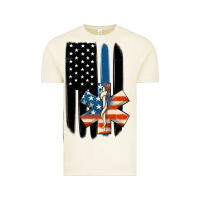 Vintage Arctic ems american flag Vintage Tee - MaliasSmallBusiness