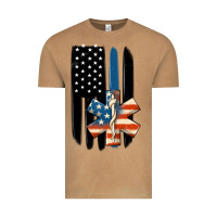 Vintage Camel ems american flag Vintage Tee - MaliasSmallBusiness
