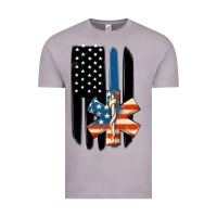 Vintage Zinc ems american flag Vintage Tee - MaliasSmallBusiness
