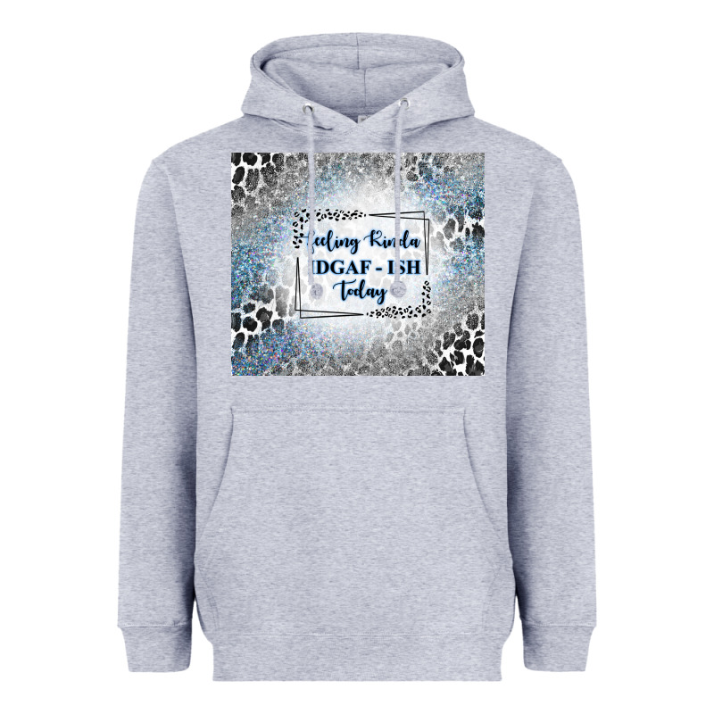 Feeling Kinda Idgaf Ish Today With Leopard And Gli Heavyweight Hoodie by TumblerDesignByShophia | Teevron