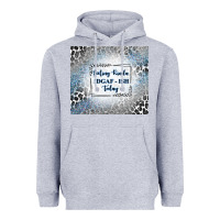 Heather Grey feeling kinda idgaf ish today with leopard and gli Heavyweight Hoodie - TumblerDesignByShophia