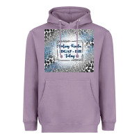 Lavender feeling kinda idgaf ish today with leopard and gli Heavyweight Hoodie - TumblerDesignByShophia