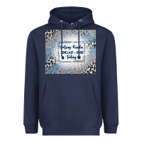 Navy feeling kinda idgaf ish today with leopard and gli Heavyweight Hoodie - TumblerDesignByShophia