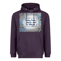 Plum feeling kinda idgaf ish today with leopard and gli Heavyweight Hoodie - TumblerDesignByShophia