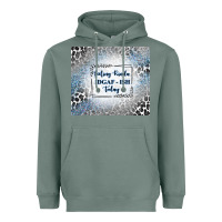 Sage feeling kinda idgaf ish today with leopard and gli Heavyweight Hoodie - TumblerDesignByShophia