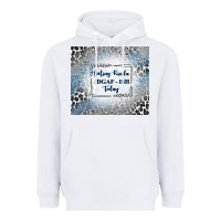 White feeling kinda idgaf ish today with leopard and gli Heavyweight Hoodie - TumblerDesignByShophia