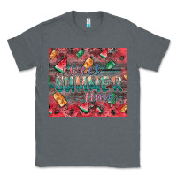 Charcoal Heather summer vibes Classic Tee - CowhideDigitalArt