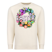 Sandshell Easter with eggs and daisy Easter Day Premium Sweatshirt - HowdyJamesFarm