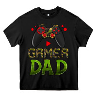 Black gamer dad Heavy Core Tee - HRA Design Shop