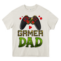 Cream gamer dad Heavy Core Tee - HRA Design Shop