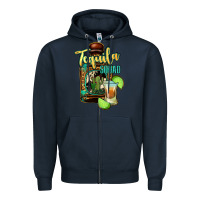 Navy Tequila Squad Zipper Hoodie - Bettercallsaul