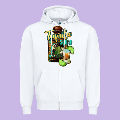 Tequila Squad Zipper Hoodie Designed By Bettercallsaul