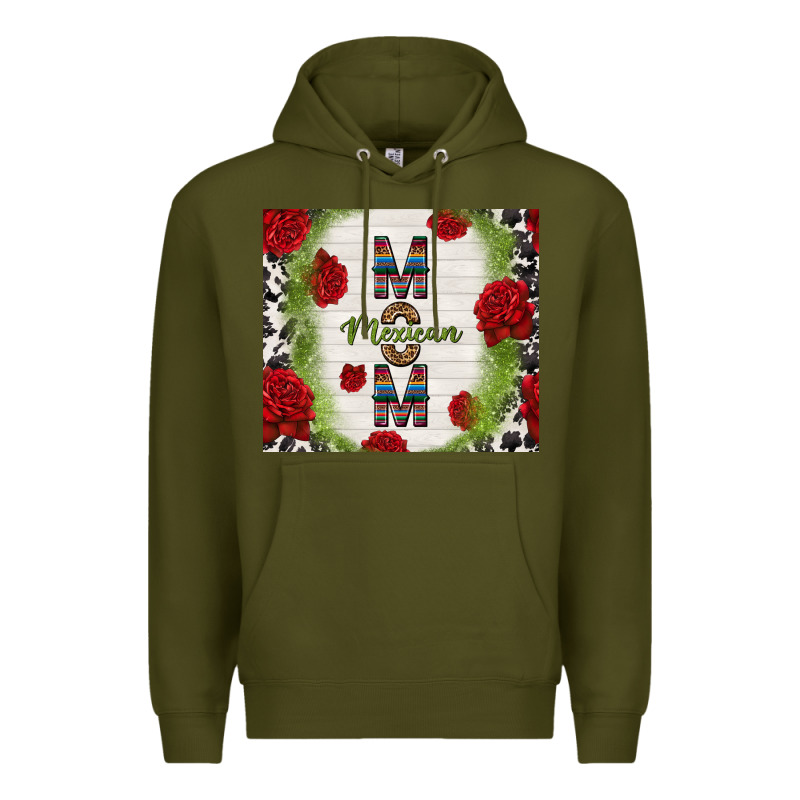 Mexican Mom With Roses Premium Hoodie by TumblerDesignByShophia | Teevron