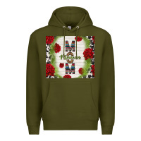 Army Green mexican mom with roses Premium Hoodie - TumblerDesignByShophia