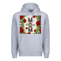 Heather Grey mexican mom with roses Premium Hoodie - TumblerDesignByShophia