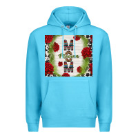 Ocean Blue mexican mom with roses Premium Hoodie - TumblerDesignByShophia