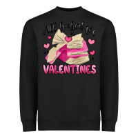 Black all booked for valentines Heavyweight Sweatshirt - MaliasSmallBusiness