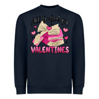 Navy all booked for valentines Heavyweight Sweatshirt - MaliasSmallBusiness