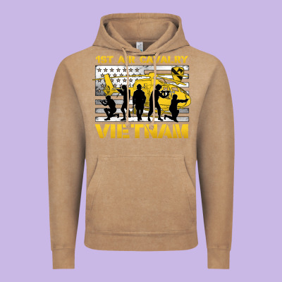 1st Air Cavalry Vietnam Veteran Vintage Hoodie Designed By Jasminsmagicworld