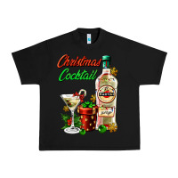 Black christmas cocktail martini and gift Urban Heavy Tee - AdoDesignShop