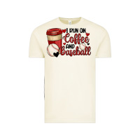 Vintage Arctic i run on coffee and baseball Vintage Tee - MaliasSmallBusiness