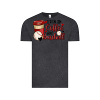 Vintage Black i run on coffee and baseball Vintage Tee - MaliasSmallBusiness