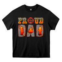 Black proud dad Heavy Core Tee - HRA Design Shop