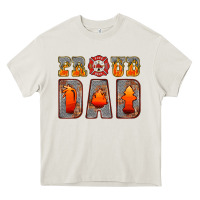 Cream proud dad Heavy Core Tee - HRA Design Shop