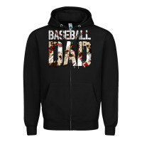 Black Baseball American Dad Zipper Hoodie - Bettercallsaul
