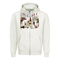 Oatmeal Heather Baseball American Dad Zipper Hoodie - Bettercallsaul