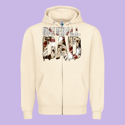 Baseball American Dad Zipper Hoodie Designed By Bettercallsaul