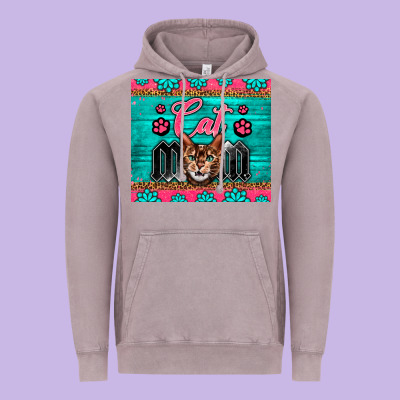 Western Bengal Cat Mom Vintage Hoodie Designed By Lillyallendesigns