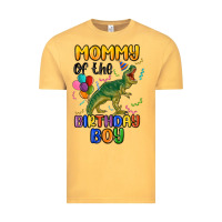 Vintage Mustard mommy of the birthday boy Vintage Tee - MaliasSmallBusiness